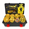 Beyblades Burst Golden GT Set Metal Fusion Gyroscope مع مقود في صندوق الأدوات (الخيار) للأطفال 220505