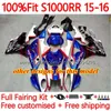 Wtryskowe owiewki formy dla BMW S-1000RR S 1000RR 1000 RR S1000-RR 2015-2018 Bodywork 150no.0 S1000RR 15 16 17 18 S1000 RR 2015 2016 2017 2018 OEM Bodys Kit Blue White White White