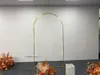 Decoración de fiesta 3 unids brillante oro marco de puerta de metal fondos de boda flor arco floral fila pantalla bautismo cumpleaños globo backgro204q