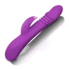 Smart Heating Rabbit Vibrator voor G Point Vagina en Clitoris Stimulatie 7 Trillingen 3 Frequentie Telescopische Dildo voor Vrouwelijke Masturbatie Massage