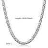 Chaînes 4 5 6mm Argent Couleur Chaîne Collier Pour Hommes Femmes En Acier Inoxydable Lien Colliers Punk Bijoux Cadeaux En Gros DDN316Chains