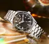Top marque quartz mode hommes horloge montres 40mm ligne de date automatique cadran squelette montre de créateur cadeaux masculins entiers montre-bracelet 259A