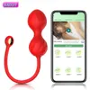 Vibrador con Bluetooth para mujer, estimulador de clítoris, bola inalámbrica para Vagina, Control remoto, juguetes sexys para adultos 18