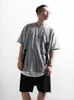T-shirts pour hommes T-shirt à manches courtes pour hommes Été Style coréen Classique Simple Ruban Décoration Loisirs Lâche Sport Grande Taille Demi-manche