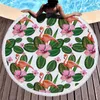 Towel Casegrace Seaside Cotton Round Beach Beautiful Landscape Yoga Blanket Soft Sunset Scenery Microfiber Bath TowelTowel