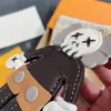 Trend Leather Doll Keychains Couple Car Designer Key Rings Bag Pendant Wholesale