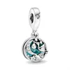 925 Sterling Silver Ciondola Charm Neastamor New Sparkling Moon Beads Bead Fit Pandora Charms Bracciale Accessori gioielli fai da te