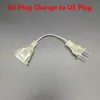 سلاسل USB/EU/US Plug Garland Extension Cable 3 أمتار خط سطر LED محول لخط LED لتوظيف عيد الميلاد في الشارع