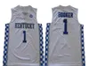 XflspMen's Whitnall High School Basketball 14 Tyler Herro Jersey Navy White Stitched Tyler Herro Kentucky Wildcats College Maillot de basket