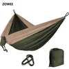 Camping Parachute Hammock Survival Garden Outdoor Furniture Leisure Sleeping Hamaca Travel Double Hammock 220606