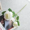 Flores decorativas grinaldas de chá peonial artificial rosa camellia seda falsa para decoração de casamento de jardim em casa diy decoração de decoração ao ar livre decoração