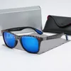 2022 Lyxdesigner Solglasögon för män Kvinnor Square Frame Pilot Sun Glassics Classic Fashion Eyewear High Quality Lunettes De Soleil Pour Femmes With Leather Case