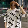 Hip Hop T-shirt surdimensionné coton coréen surdimensionné homme Shakira vêtements pour hommes haut gothique Harajuku Streetwear Camisa motif M-3xl Y220606