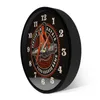 Devil Girl on Spark Plug Engine Auto Car Motorcycle Repair Service Custom Garage Wall Clock Man Cave Personalized Mechanic Watch 220615