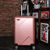 Suitcases 20''24 28 Inch Rolling Luggage Travel Suitcase On Wheels 20'' Carry Cabin Trolley Bag ABS PC Fashion302s
