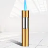 Nya fackla lysande gasändare Jet Windproof Cigarett Cigar Butane Lighter Refill Pen Spray Gun Metal Lighter Gadgets Gift