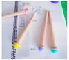 Penne in gel 24 pezzi Creative cancelleria Cute Ice Cream Pen Forma 0,38 mm nero per la scuola papelaria caneta