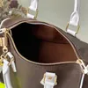 Torby na ramię 10a L Crossbody Tote White Edge Boston Brown Flower Canvas Tennis Mones Tourse Speed ​​Pochette Akcesoria Crossbody 20754 25cm L288