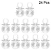 Embrulho de presente 12pcs/pacote caixa de doces de plástico transparente Shape Shape Shapes Açúcar, suprimentos para festas para chá de chá de bebê weddinggif