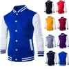 Hoodies Menboy Baseball Jacket Men Fashion Design vinho vermelho massidade fit