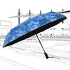 Camouflage Automatisk Folding Rain Paraply Anti UV Ryggsäck Sun Paraplyer Bärbar bil Stark Vindtät Parasol 10 Ribs Black Coat RRA13277