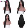 Hair Synthetic Wigs Cosplay Shangke Synthetic Long Straight Black Middle Part Wig Heat-resistant Fiber Two-tone Cosplay Party/daily for Women 220225
