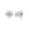 Ny 2017 100% 925 Sterling Silver Magnolia Bloom Spring Flowers Ring Gift Set Charms Rings Passar DIY Original Smycken En Set AA220315