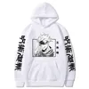 Felpe con cappuccio da donna Felpe Anime Jujutsu Kaisen Gojo Satoru Manga Uomo Donna Pullover unisex Felpa calda in pile Harajuku Dropship Clot