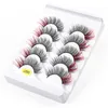 Hand Made Reusable Messy Color 3D Fake Eyelashes Soft & Vivid Natural Thick Curly Multilayer False Lashes Extension Easy to Wear