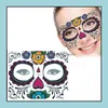 En gros jetable fard à paupières autocollant magique oeil visage dentelle style tatouage temporaire étanche pour la beauté étape de maquillage Halloween fête Drop Del