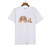 23SS Męskie koszulki T Shirt Palms Palmangel City Designer Limited Inkjet Graffiti Letter Drukowanie męskiej żaglówki Krótkie rękawki C2