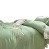 Set di quattro pezzi per letto a cuore da ragazza Seasons Universal Princess Copripiumino in pizzo Copripiumino in cotone lavato Primavera e autunno Set biancheria da letto