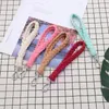 El dokuması MacRame Bileklik Keychain Kravalı Örgülü Anahtar Fob Kayış Istakoz Pençe Boho Anahtarlık Takı Hediye Toptan