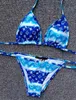 22SS Tasarımcı Mayo Kadınlar Vintage Thong Micro Cover Up Kadın Bikini Setleri Mayo Basılı Mayo Takımları Yaz Plajı Giyim Yüzme Takım