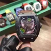 Zegarki projektant na rękę luksusowe mechaniki męskie zegarek Richa Milles Business Prreisure RM030 Automatyczne mechaniczne modne stalowe taśmę Trend Mężczyźni