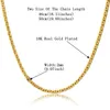 Ketten Goldfarbe Chokers Halskette für Männer Frauen Boho kleine Chocker Halskette 2mm Collier Femme Juwely Anhänger Anhänger