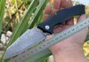 Coltello pieghevole Flipper di alta qualità VG10 Lama in acciaio di Damasco CNC G10 Maniglia Cuscinetto a sfera Coltelli tascabili EDC ad apertura rapida