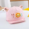 Moda Baby Hat Hat Cute Tiger Ear Kids Caps Baseball Crianças crianças menino menina Sun Hats Visor infants Caps Acessórios 6-24 meses