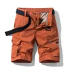 Summer Men Shorts Fashion Casual Military Uniforms Tactical Pants Cotton Jogging Sports Overalls Send Belt 220325