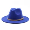 Boll Caps Classic British Fedora Hat Men Women Imitation Woolen Winter Felt Hats Fashion Jazz Chapeau Wholeball230w