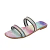 Pantofole per il tempo libero da donna Sandali casual all'aperto Sandali 2022 Summer Shoes Flat Shoes Femmina Flip Flip flops Home Slides Y220412