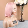 UITVERKOOP Zilvergrijs blond Bob Full Lace menselijk haar pruiken Zijdeachtige rechte lijmloze pre geplukt korte Bobby pruik voor vrouwen Bella Hair 200 dichtheid haardoelen Julienchina