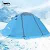 DesertFox Tente d'hiver avec jupe pare-neige 2 personnes Tente de poteau en aluminium Tente de randonnée légère pour randonnée Escalade Neige Météo 220627