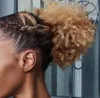 613 biondo colorato afro riccio crespo soffio con coulisse coda di cavallo panino africano americano estensioni chignon corto ciambella chignon posticci 100g consegna veloce