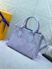 2022 ON THE GO PM MM Designers Tote Bag Summer Stardust Symphony Grain Leather Women Luxurys Onthego Shopping Handbag Pink/Blue