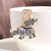 Creative Animal Series Legering Rhinoceros Sleutelhanger Hot Selling Tassen Hanger Groothandel Spot AA220318