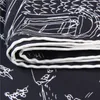 Manueller handgerollter Twill-Seidenschal für Damen, City Center Building Print, quadratische Schals, Echarpes Foulards Femme Wrap Bandana Hijab, 90 cm x 90 cm
