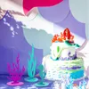 アートアンドクラフトマーメイドの誕生日の飾りフェルトテーブルのセンターピースオーシャンテーマリトルベビーシャワーアムオイ