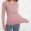 Women Clothing Tops Tees T-shirt Autumn Yoga Clothes Swiftly Tech Top Sports Womens Long-sleeved Running Quick-drying Fiess High Elastic