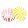 Baking Mods Bakeware Kitchen Dining Bar Home Garden 100Pcs Cupcake Liners Mold Cake Base Paper Cups Stencil Pastr Dhxac